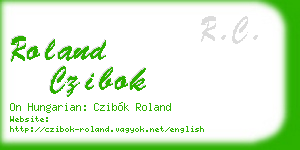 roland czibok business card