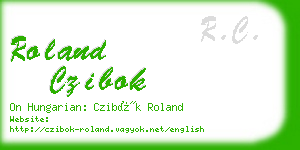 roland czibok business card